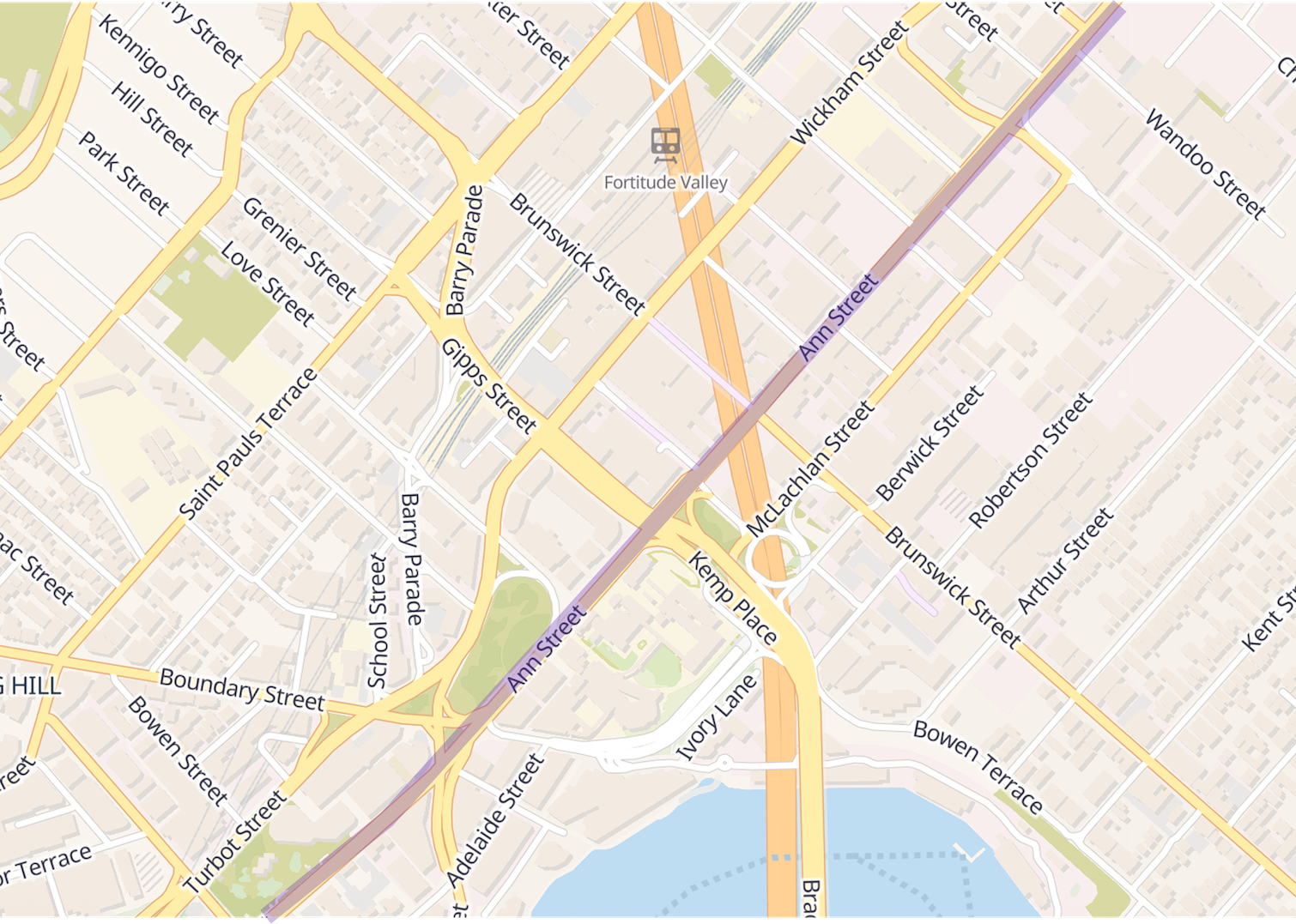 Ann Street map